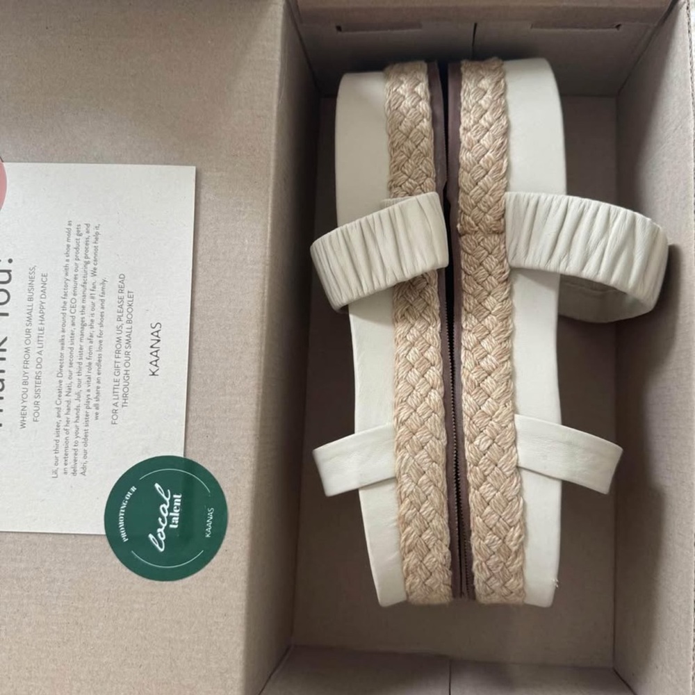 Platform Sandals - Cream - Picture 3 of 3